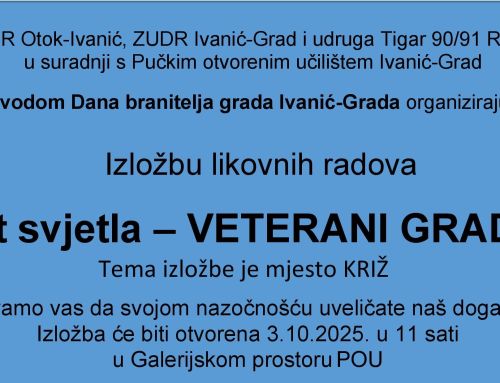 Izložba povodom Dana branitelja grada Ivanić-Grada, 3.10. 2025. u 11 sati