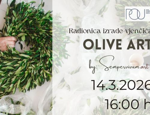 Proljetna izrada vjenčića “Olive art”, subota, 14.3. od 16 sati