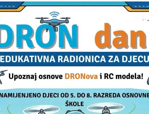 DRON dan, besplatna edukativna radionica za djecu, subota, 11.4. od 10 do 16 sati